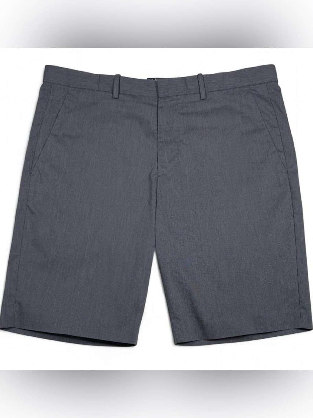 Theory Beckit Sw Z_stillbaai Grey Stripe Chino Shorts Size W32 L10 Golf Summer